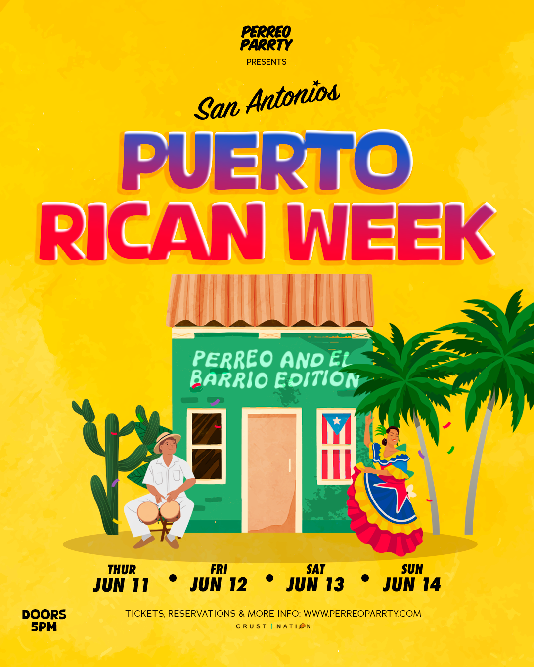 Puerto Rican Week Reggaeton on Houston - Latin & Reggaeton Party NYC