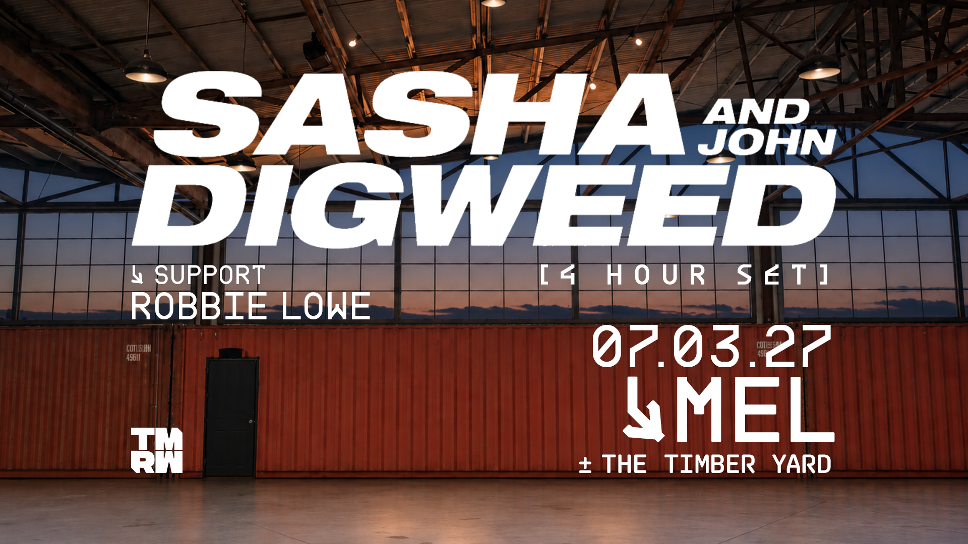 Sasha & John Digweed Melbourne 2027