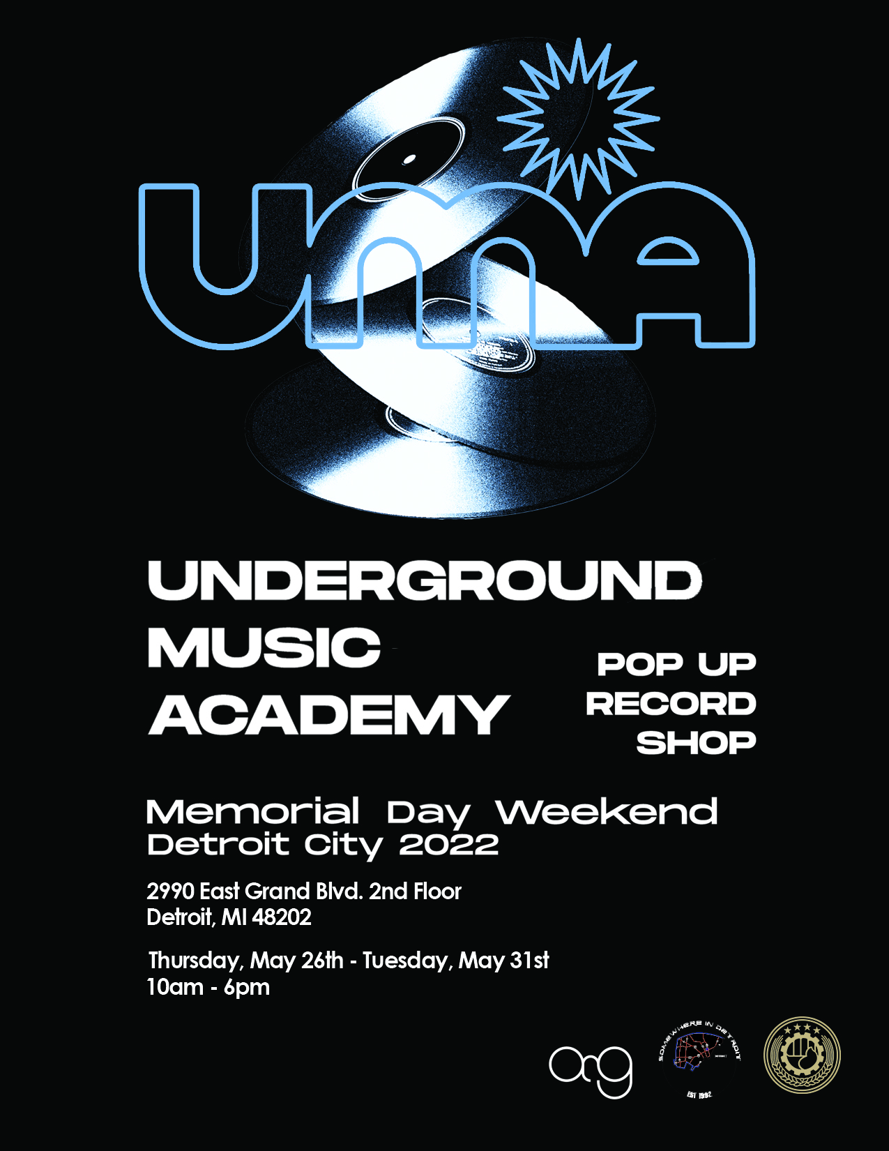 Underground Music Academy Record Store Pop Up at TBA 2990 Grand