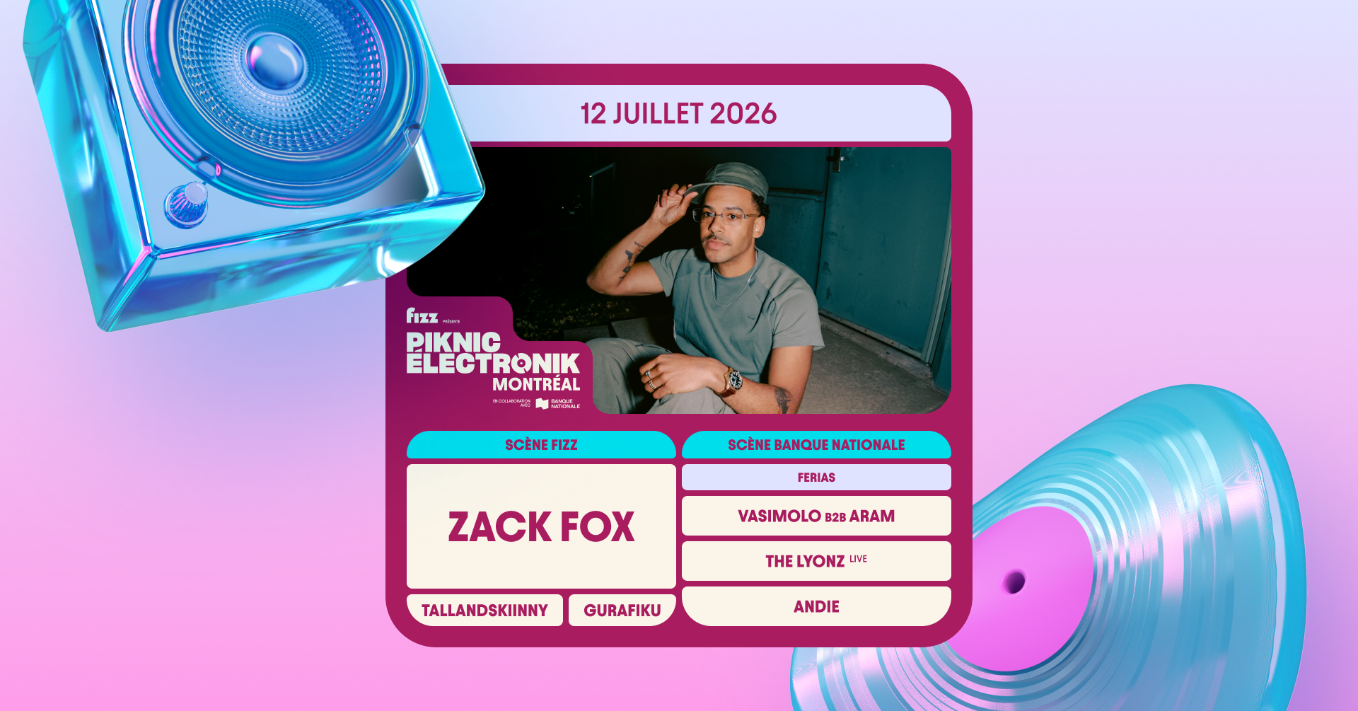 Piknic Électronik MTL #9: Zack Fox / Ferias