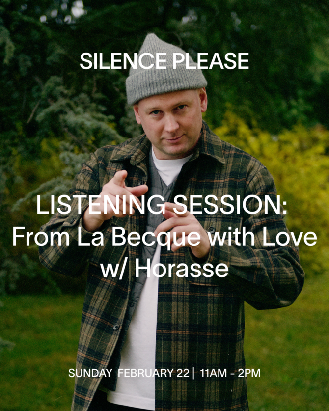 LISTENING SESSION: From La Becque with Love with Horasse