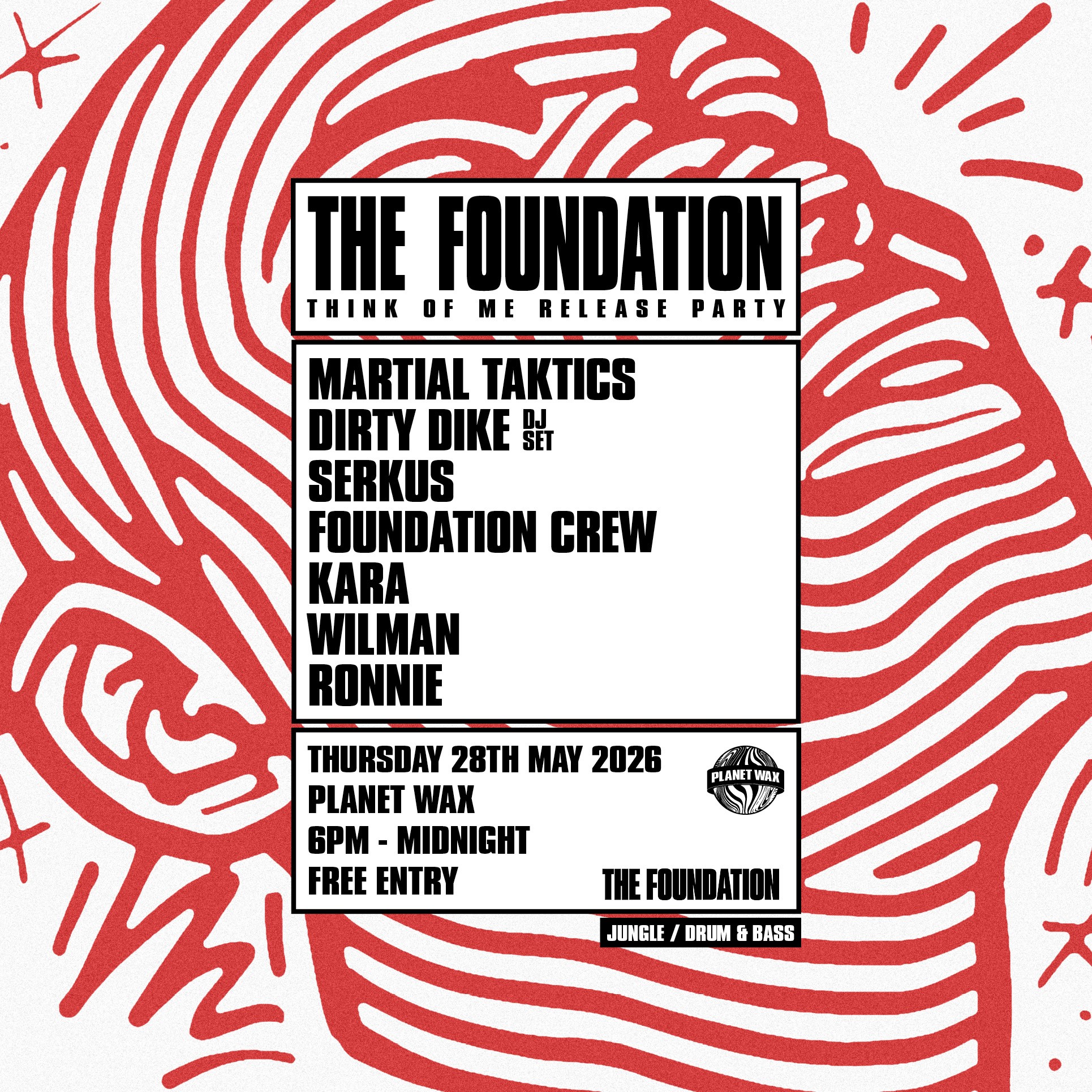 THE FOUNDATION: THINK OF ME RELEASE PARTY