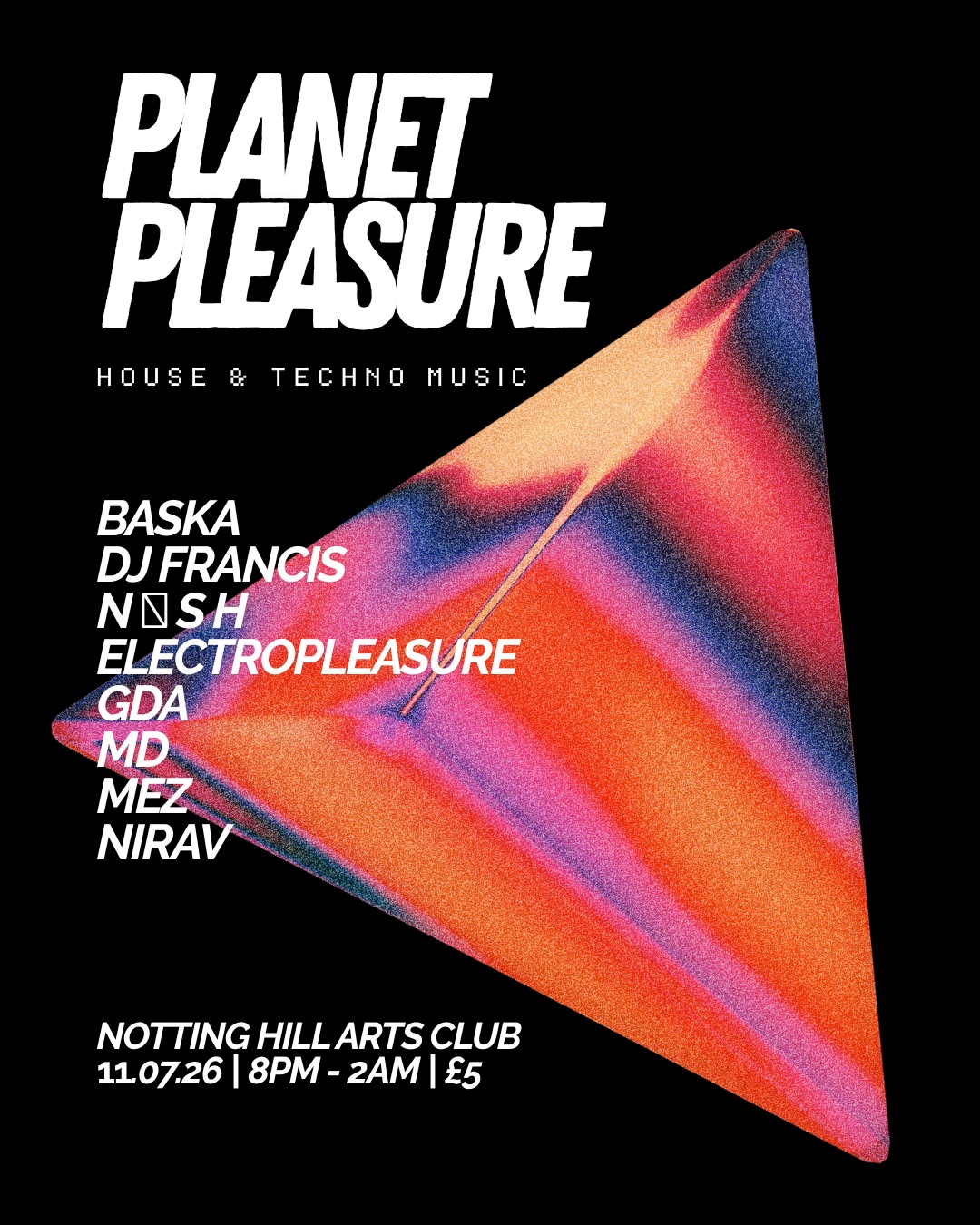 Planet Pleasure Electronic club Nights