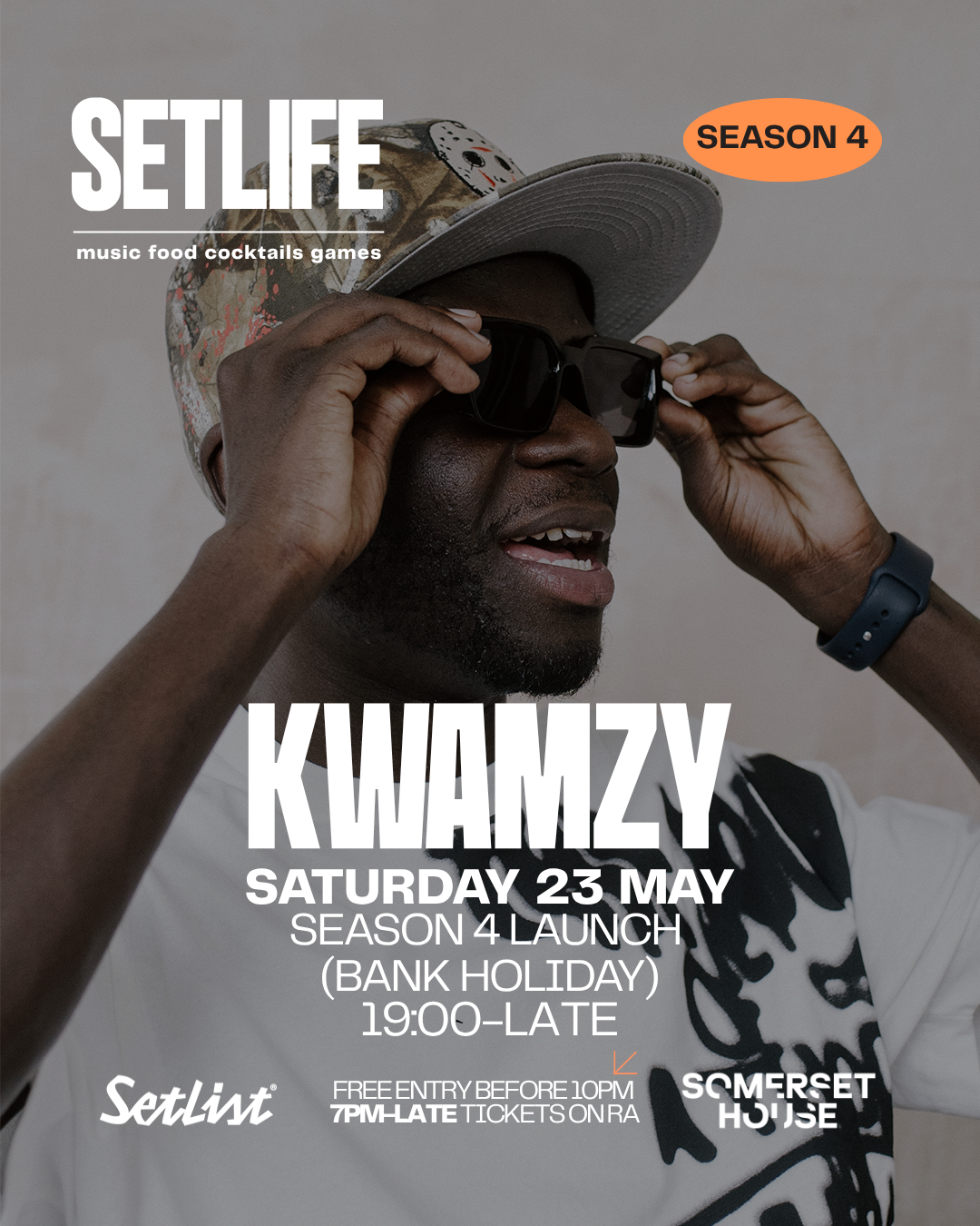SETLIFE presents KWAMZY: MAY 23RD (BANK HOLIDAY)