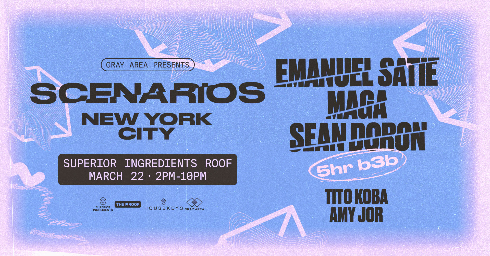 Scenarios 5hr b3b Marathon: MAGA, Sean Doron, Emanuel Satie