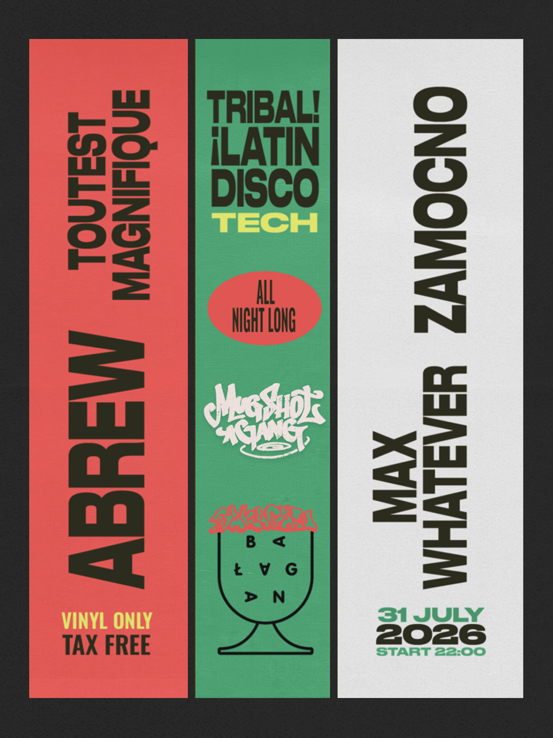 MUGSHOТ GANG ALL NIGHT LONG || BAŁAGAN LUBLIN [VINYL ONLY & TAX FREE] — TBA - Bałagan Lublin, Lublin