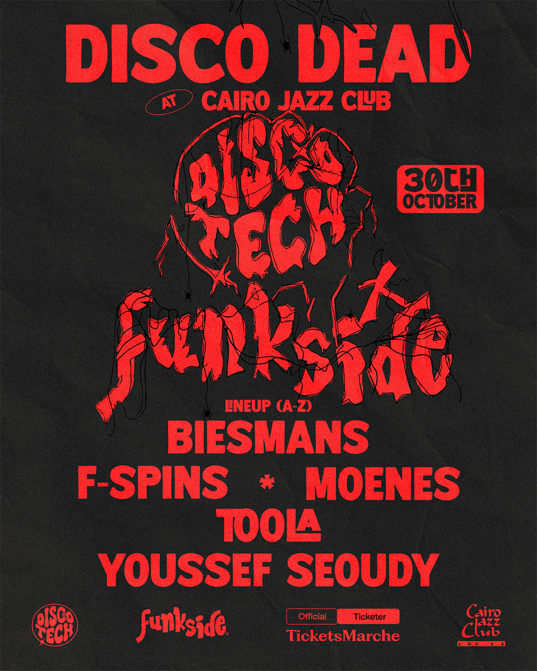 Halloween: Disco-Tech x Funkside flyer