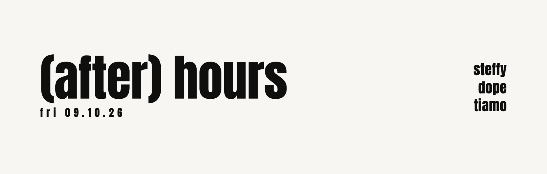 (after) hours 001