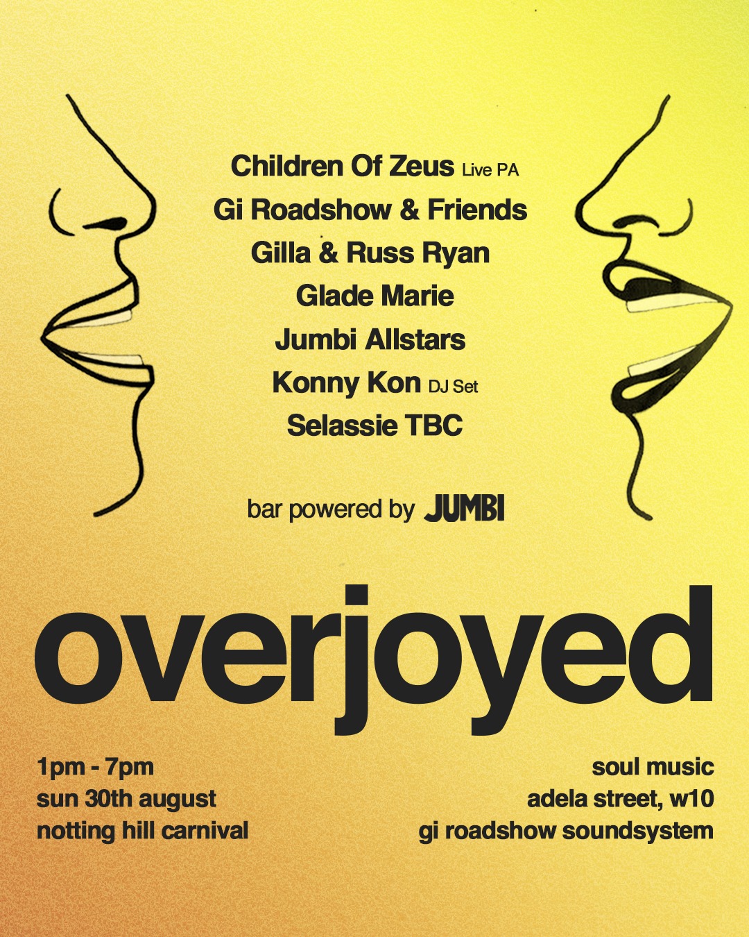 Overjoyed x Notting Hill Carnival