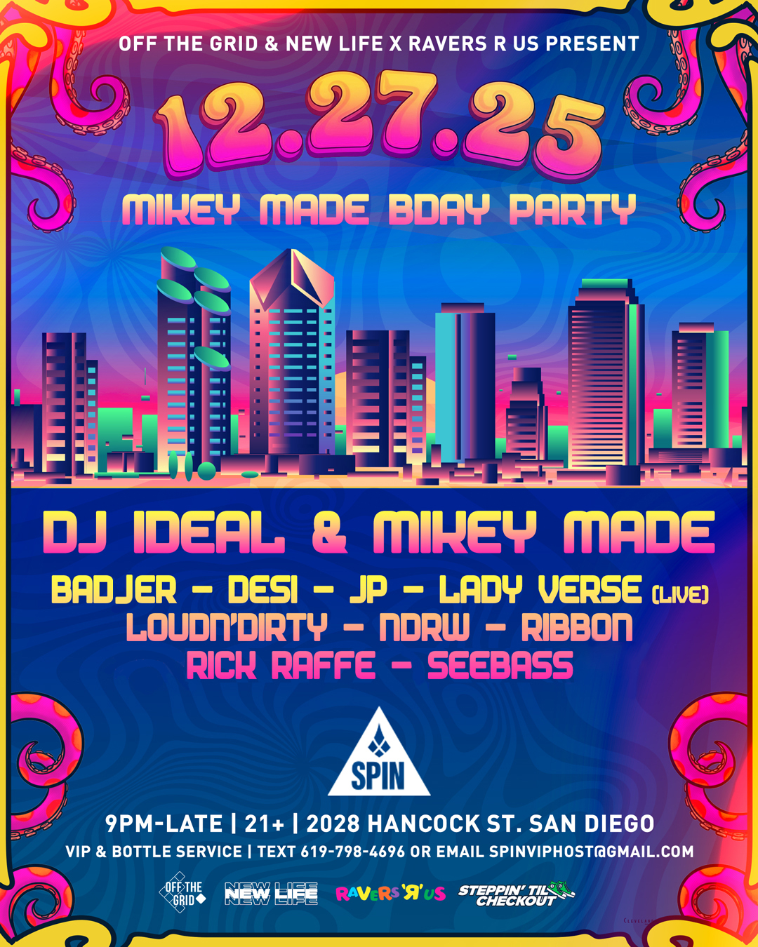 Off The Grid x New Life Showcase bei Spin, San Diego