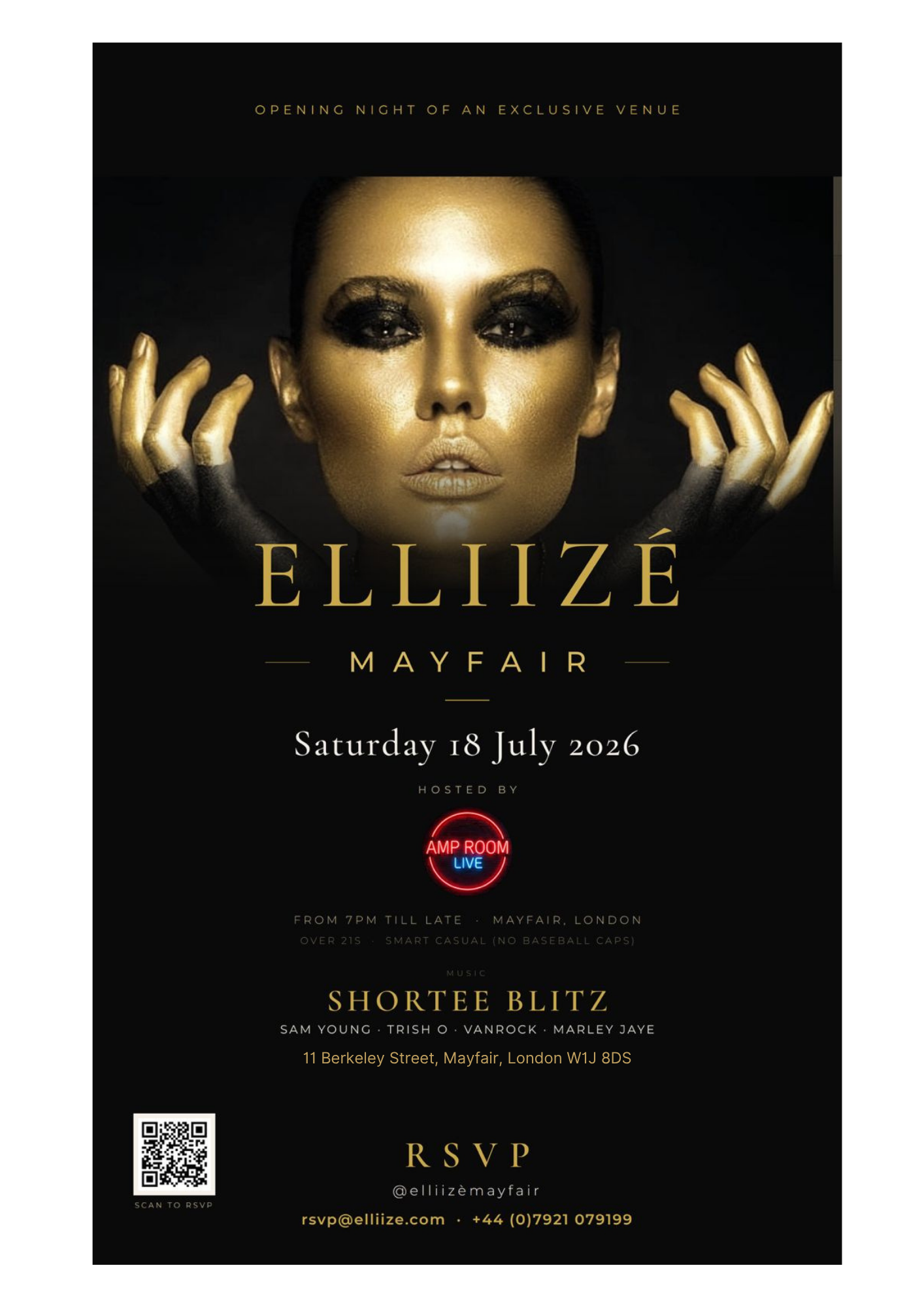 Amp Room Live Launch party ft Shortee Blitz, special guests and performers