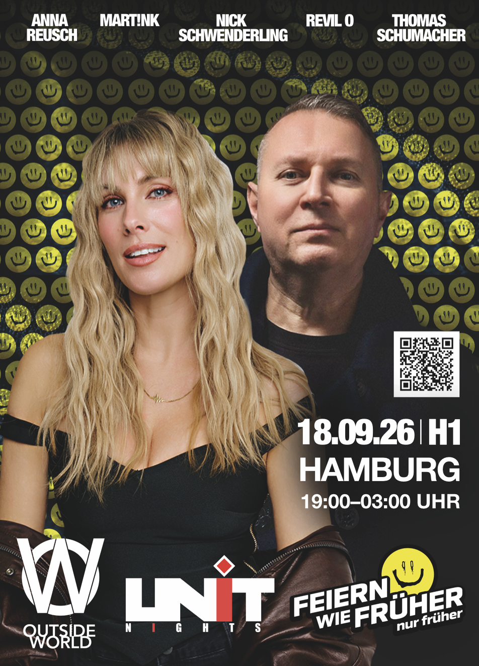 Feiern wie früher - nur früher! Zusammen mit Outside World und Unit Nights