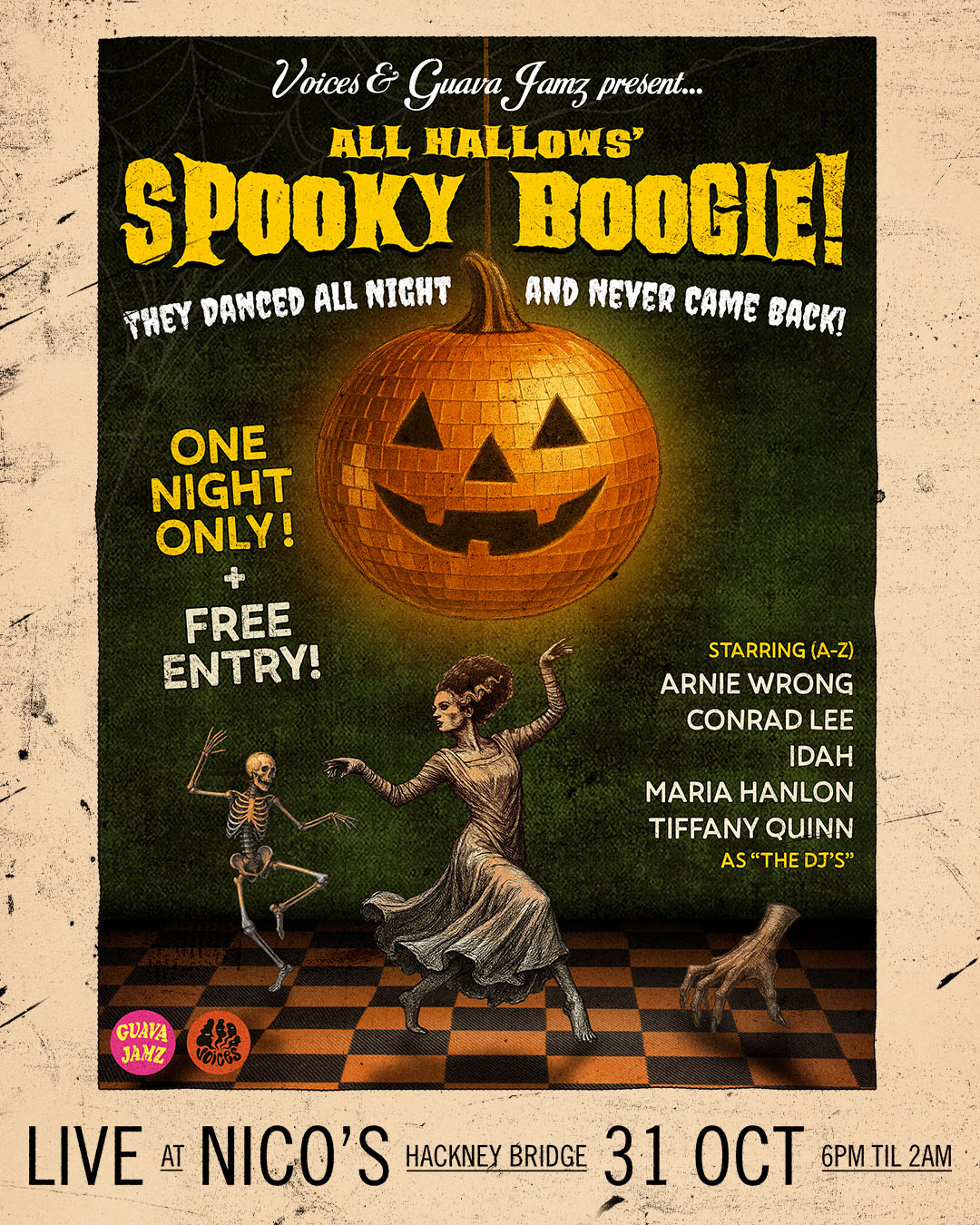 Voices X Guava Jamz - All Hallow's Spooky Boogie - FREE ENTRY at