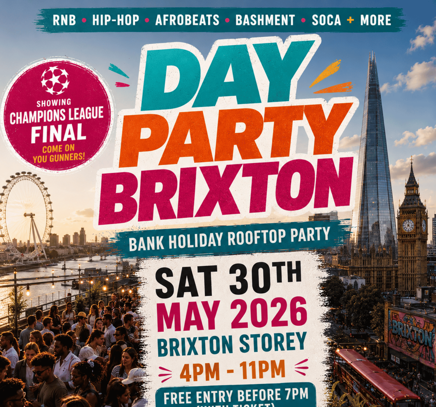 DAY PARTY BRIXTON - Summer Rooftop Day Party