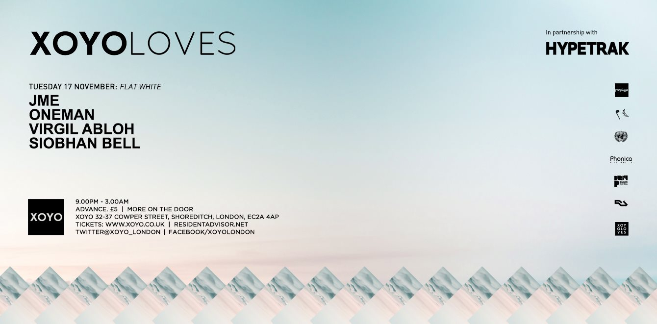 Xoyo Loves: JME Oneman Virgil Abloh Siobhan Bell at XOYO