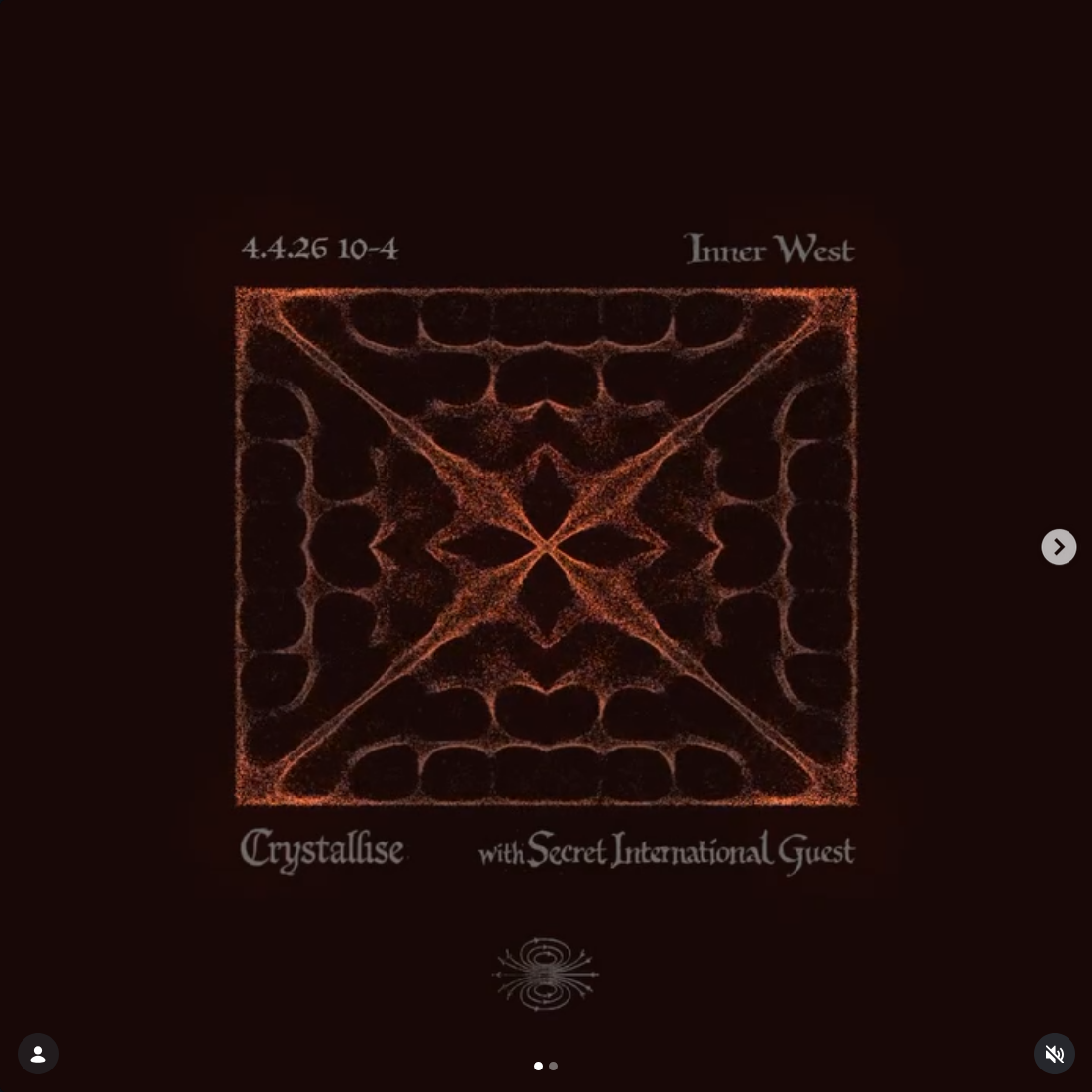 Crystallise with Secret International Guest