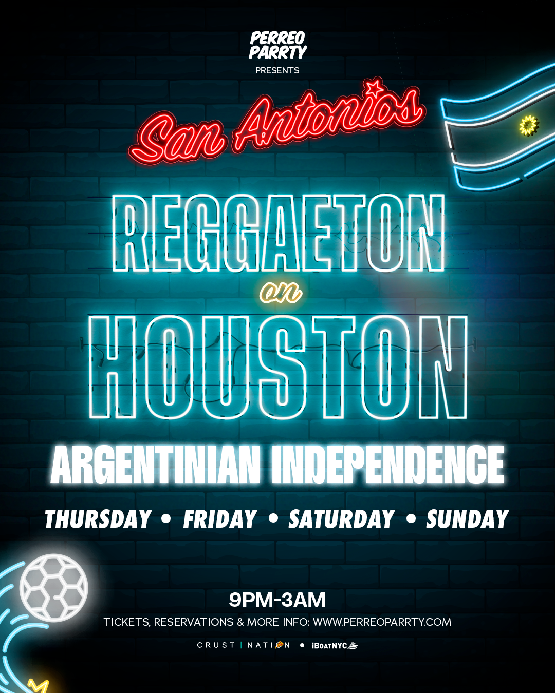 Argentina Independence Reggaeton on Houston - Latin & Reggaeton Party NYC