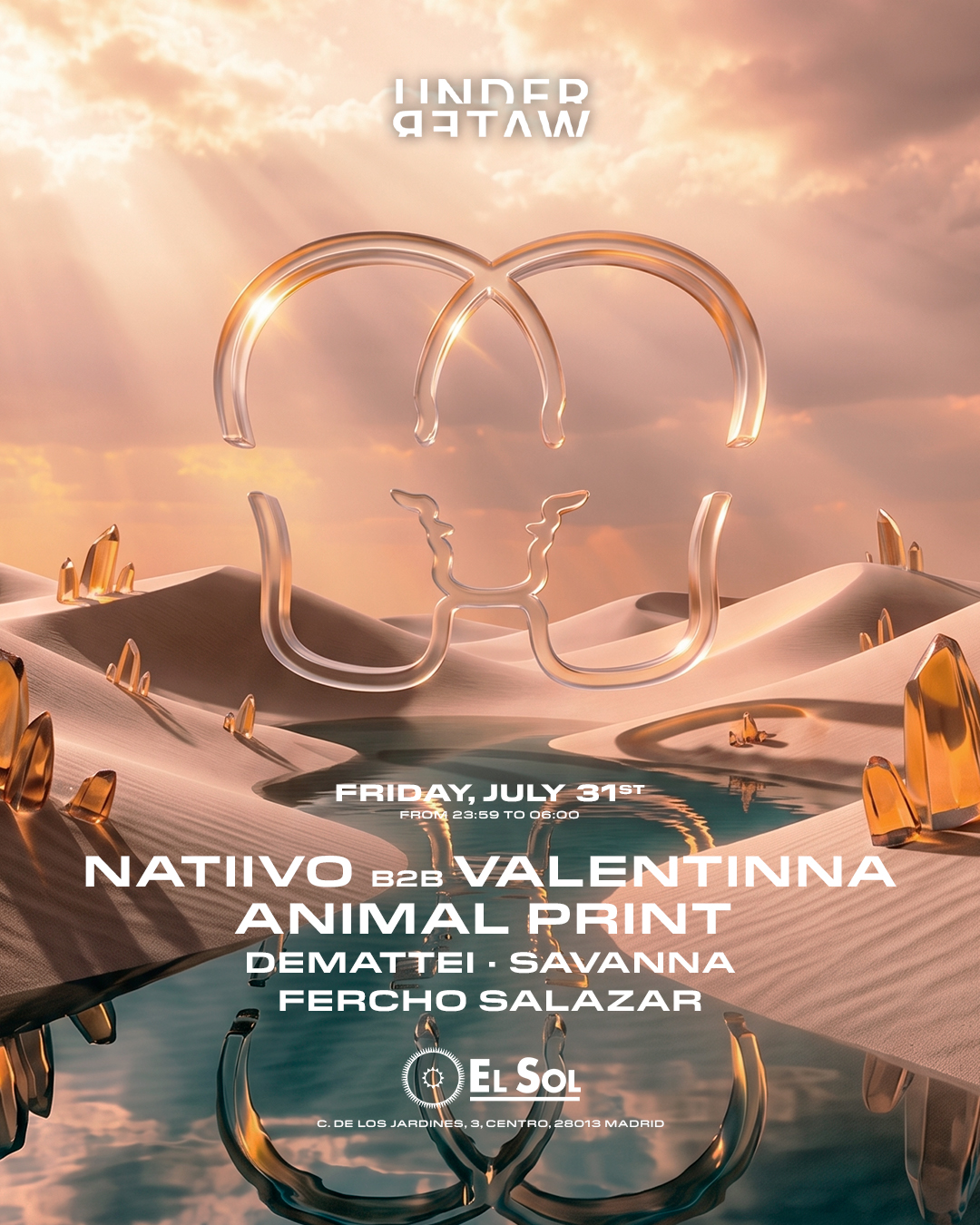 UNDERWATER with Natiivo b2b Valentinna, Animal Print, Demattei, Savanna, Fercho Salazar