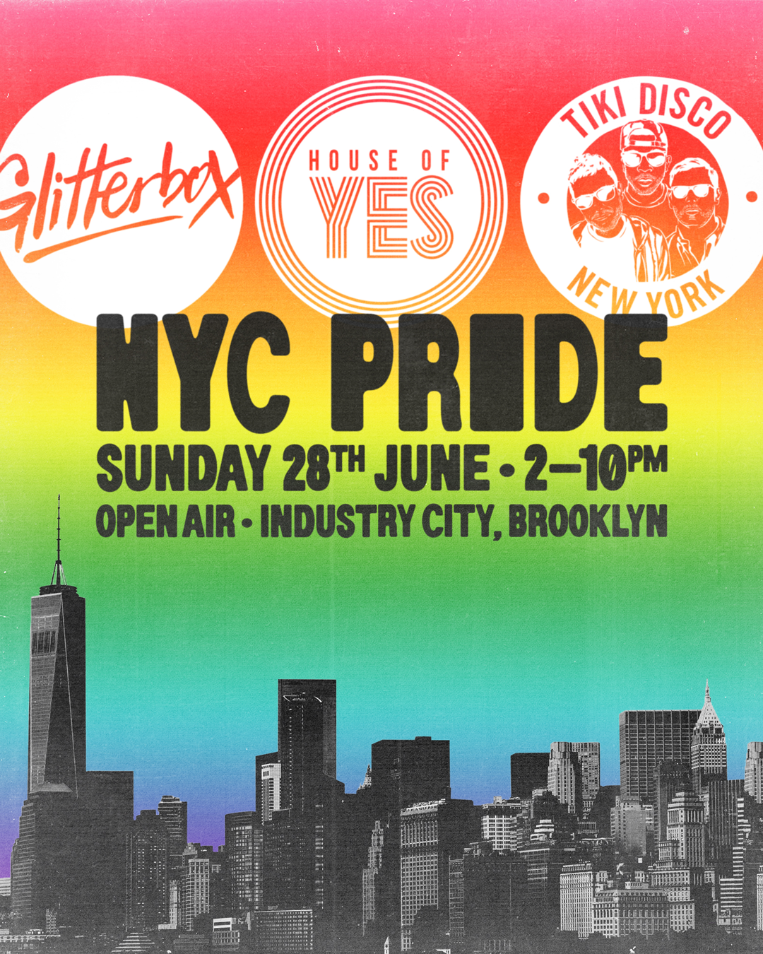 Pride 2026: HOY x Glitterbox x Tiki Disco
