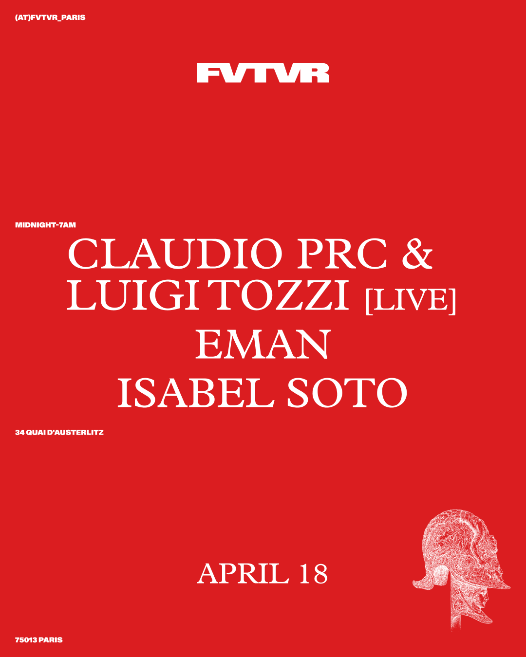 Claudio PRC & Luigi Tozzi live, Isabel Soto, EMAN