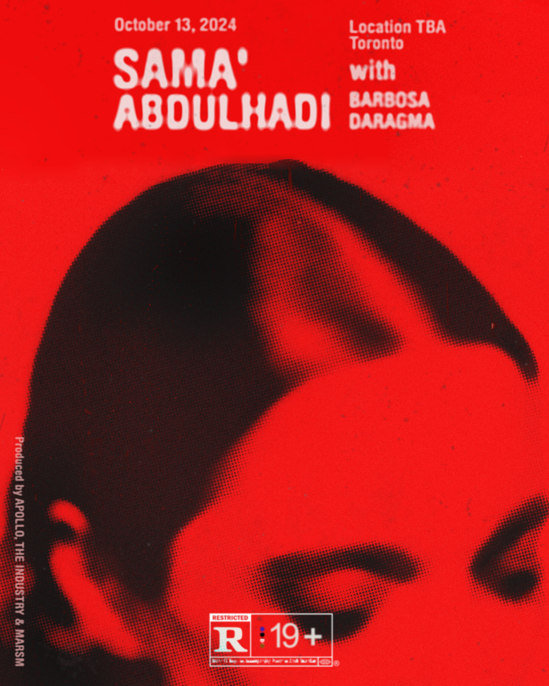 Apollo x The Industry x Marsm presents Sama' Abdulhadi  flyer