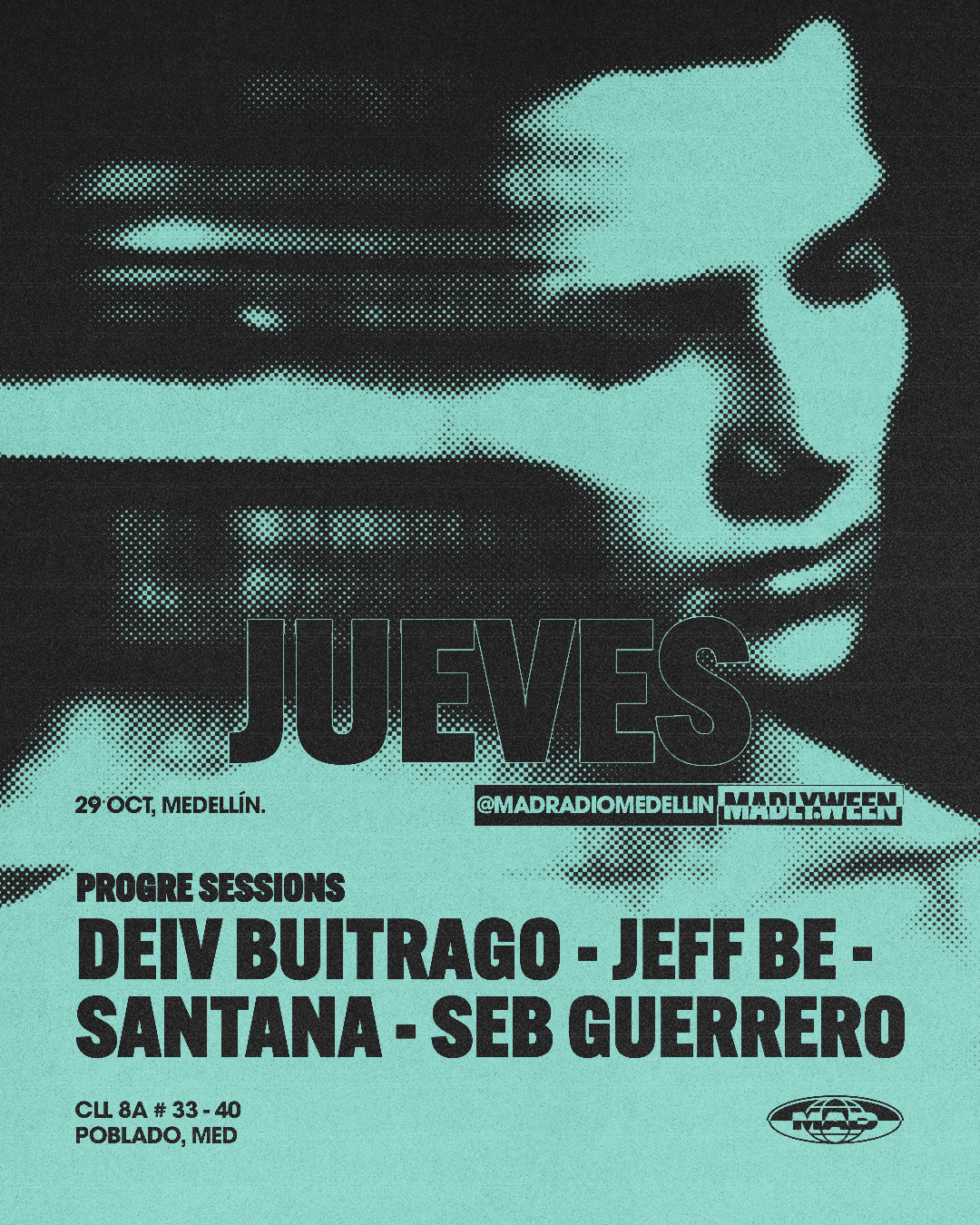 PROGRE SESSIONS: DEIV BUITRAGO / JEFF BE / SANTANA / SEB GUERRERO