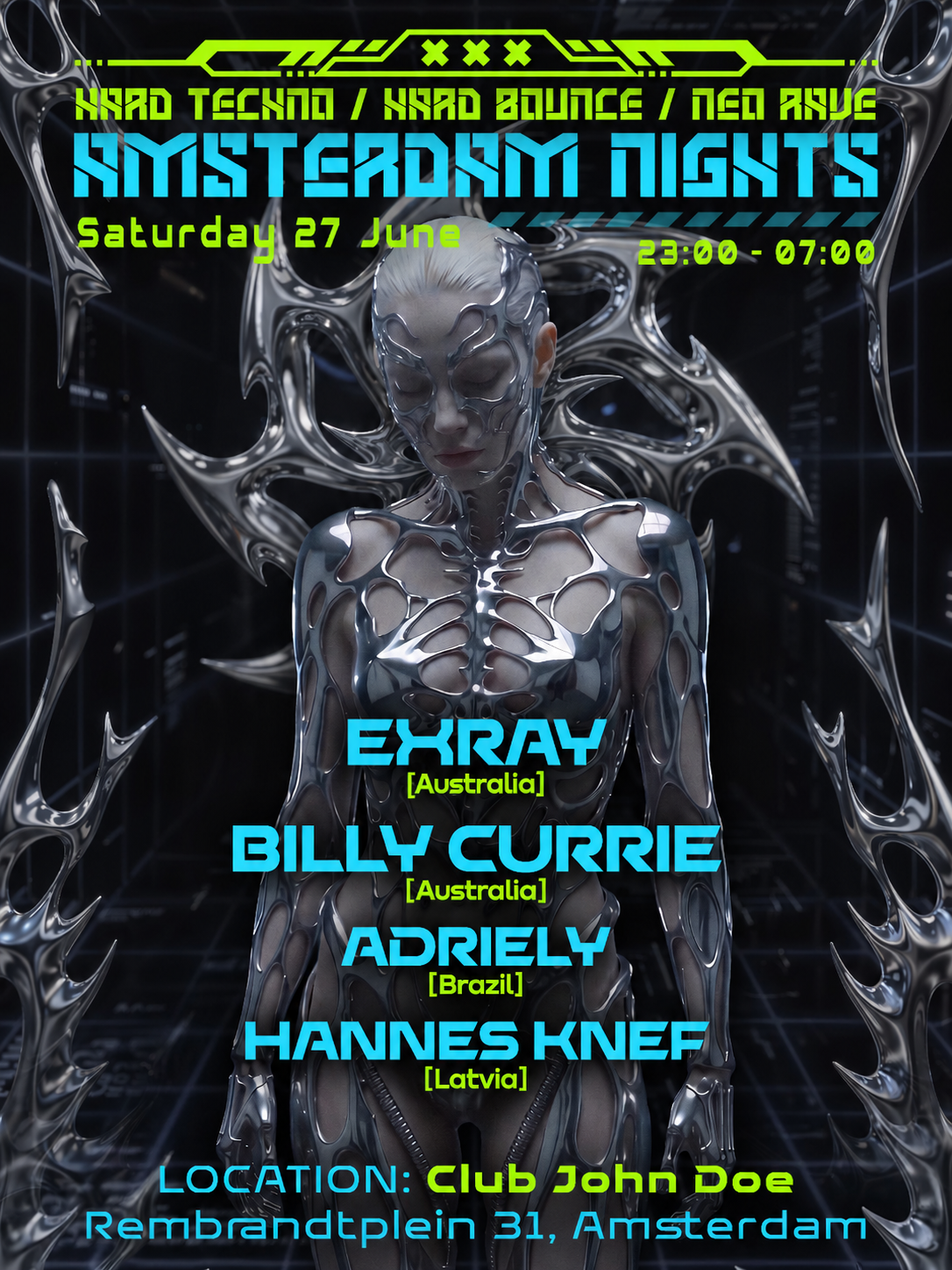 Amsterdam Nights: Hard Techno Rave