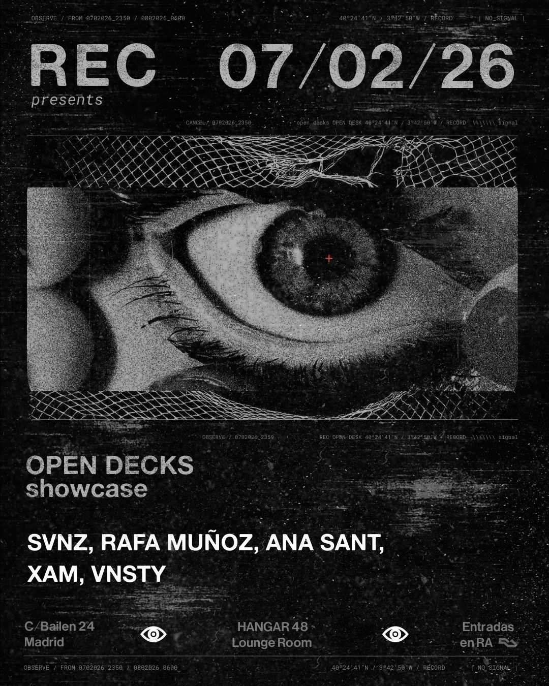 Rec: SVNZ, RAFA MUÑOZ, ANA SANT, XAM, VNSTY