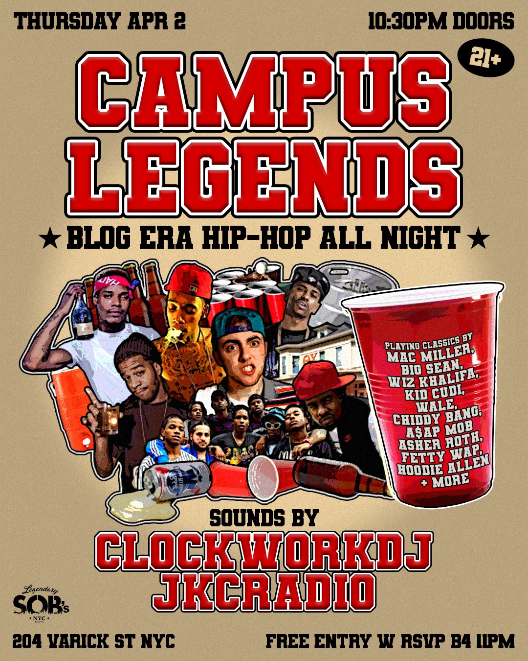 Campus Legends: Blog Era Hip Hop All Night