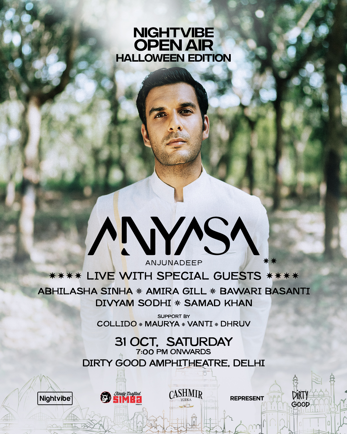 Nightvibe Open Air Halloween: Anyasa (Anjunadeep) Live Set in New Delhi, India