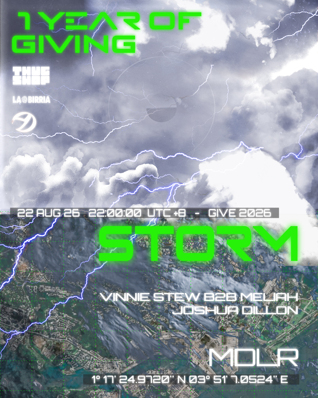 1 YEAR OF GIVING: Give's 1st Anniversary presents STORM