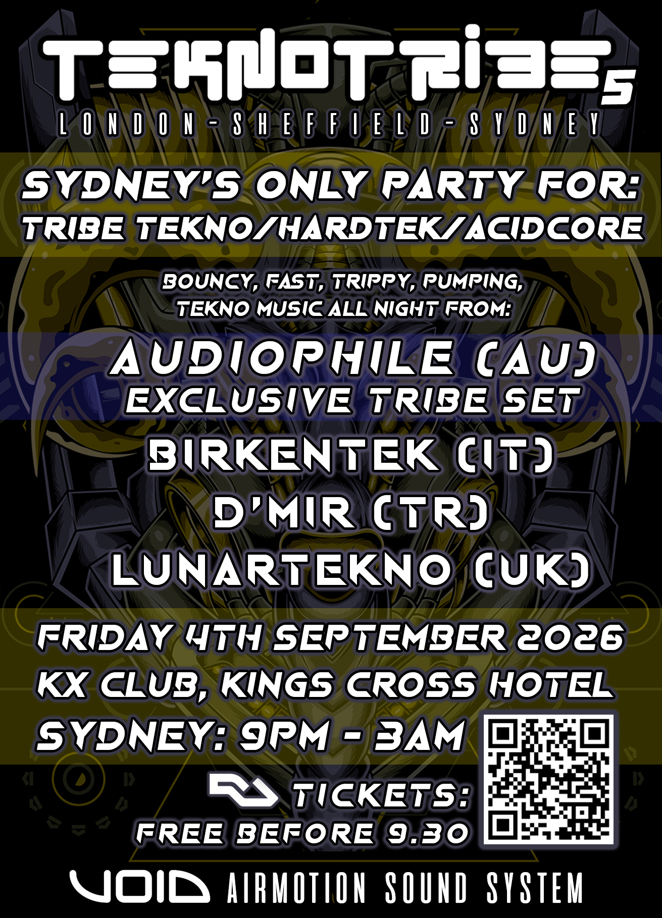 Tekno Tribe 05: Sydney - Tribe Tekno/Hardtek/Acidcore all night! VOID Sound System