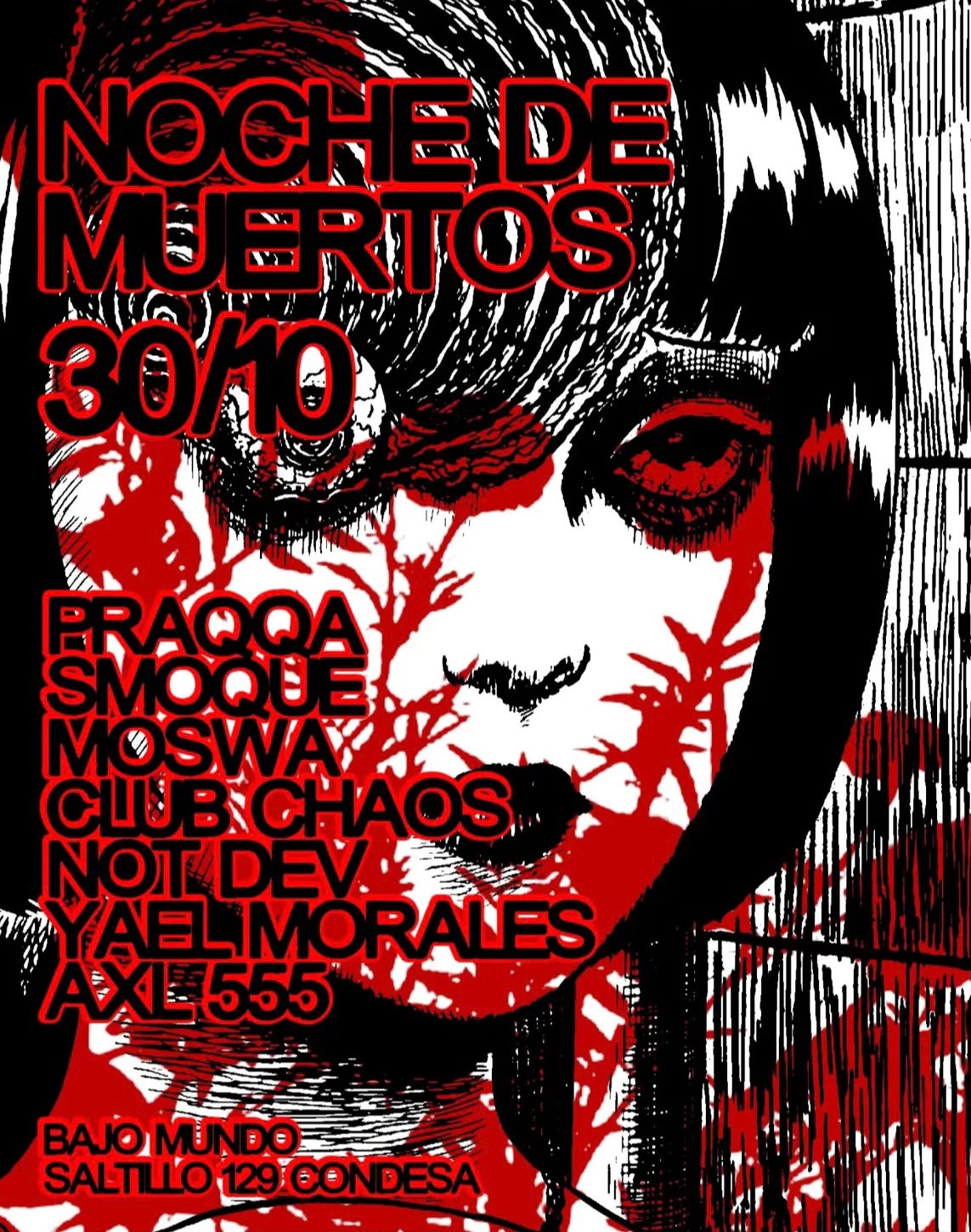 Flyer de Noche de Muertos