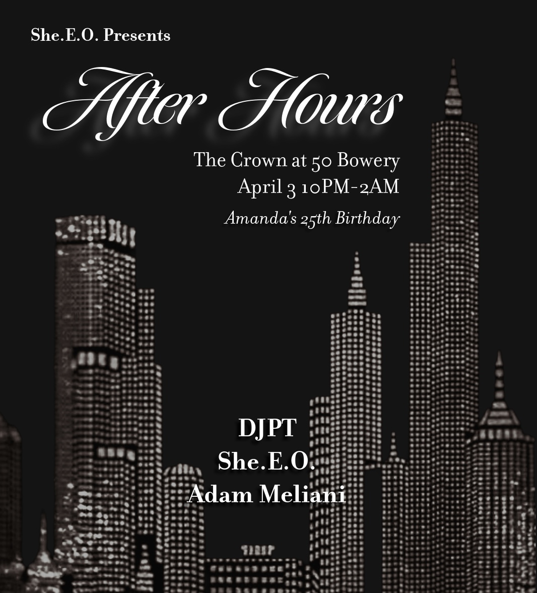 She.E.O. presents: After Hours