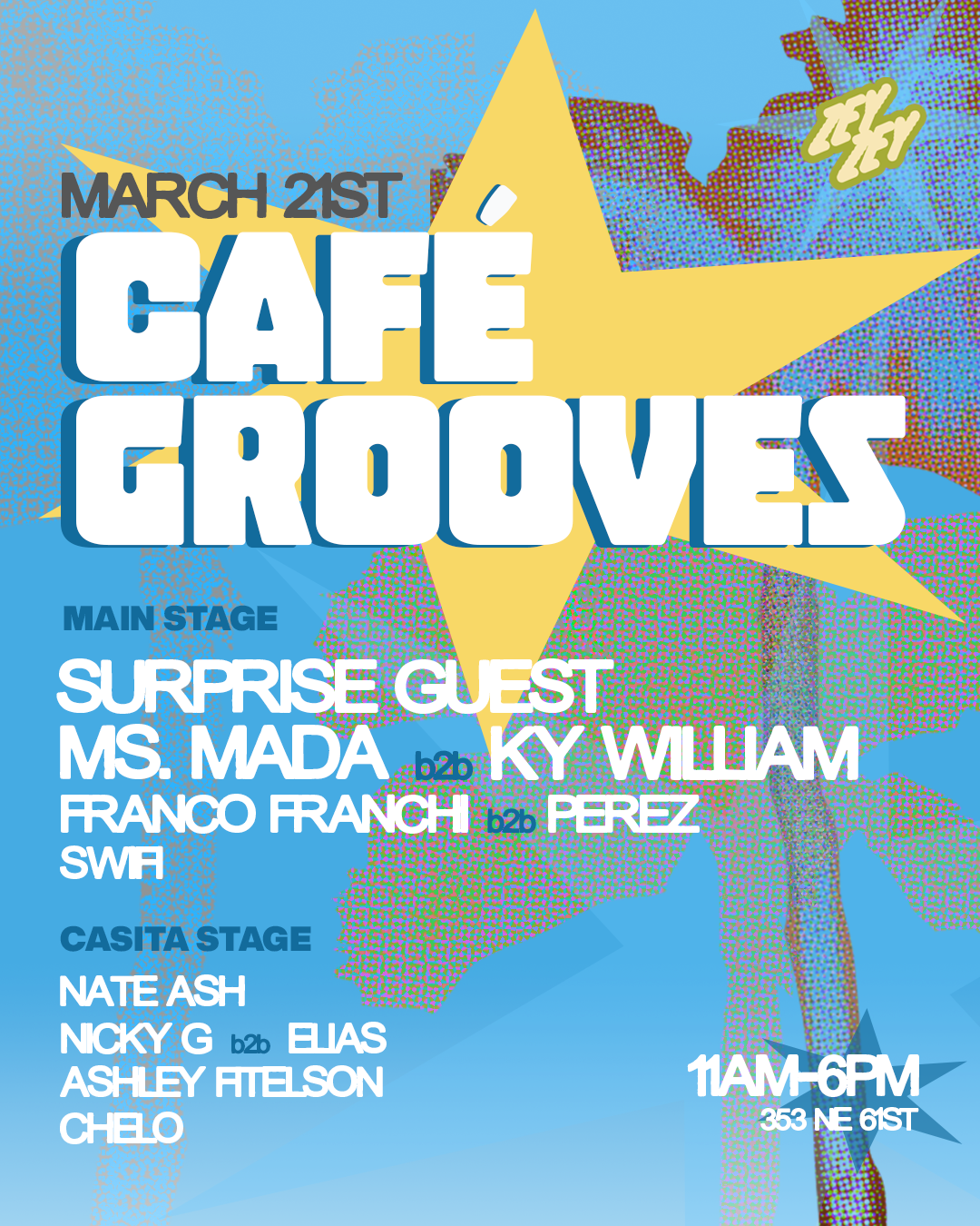 Café Grooves - 1 Year Anniversary at ZeyZey, Miami