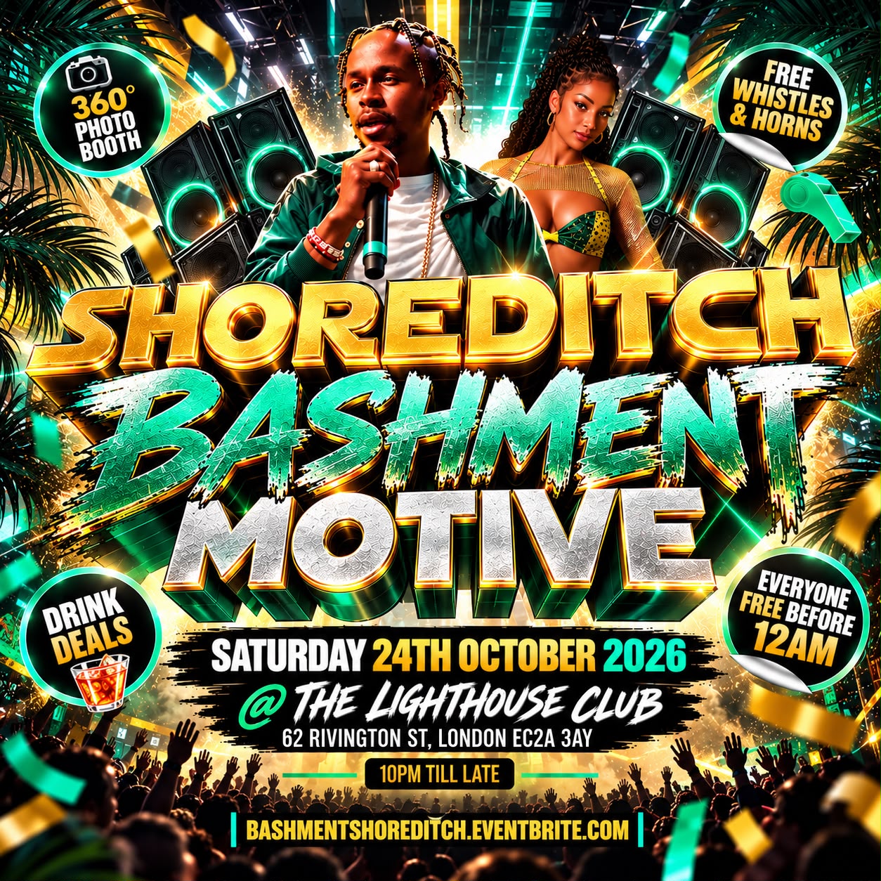 Shoreditch Bashment Motive - Everyone Free Before 12AM
