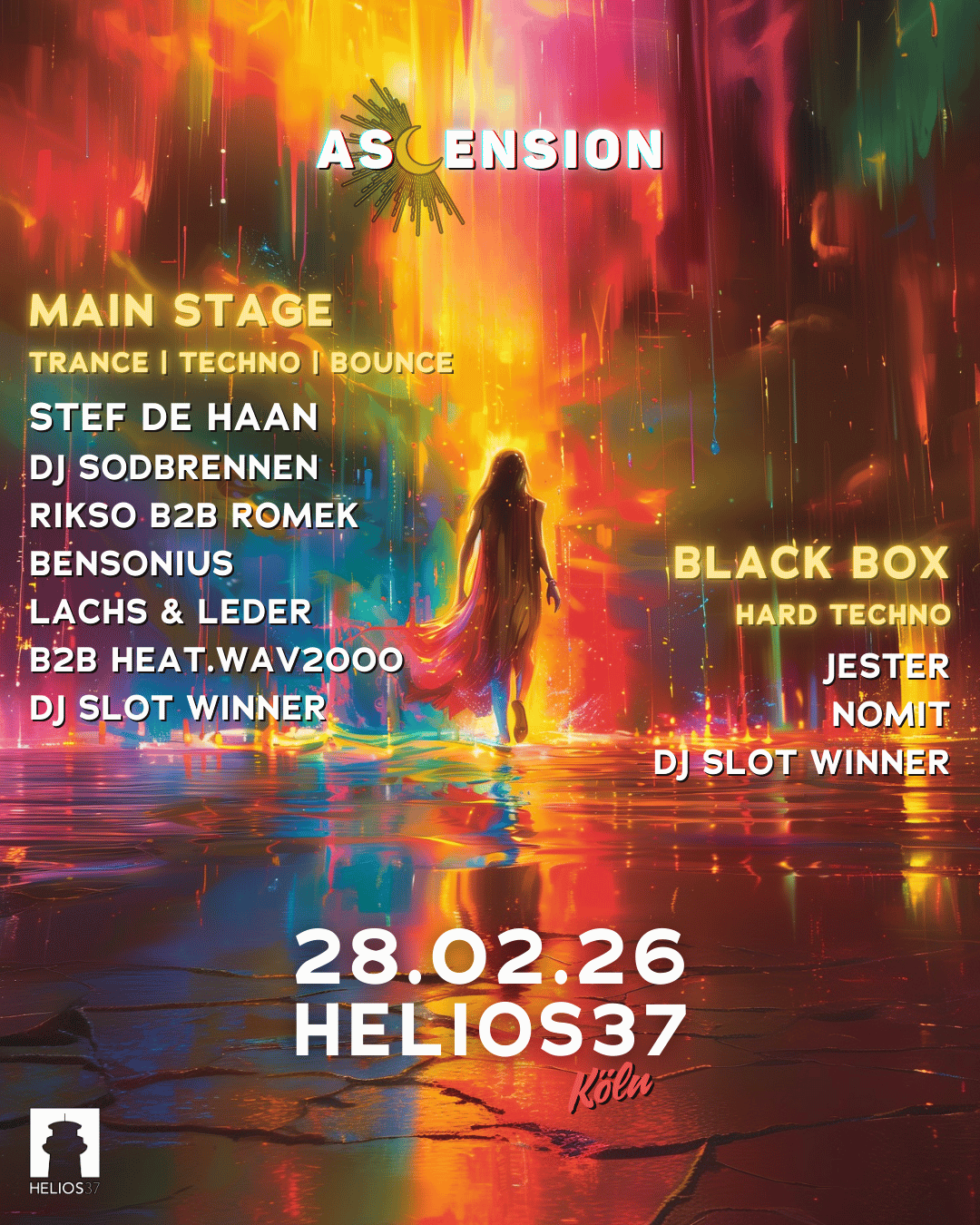 Ascension with Stef de Haan, DJ SODBRENNEN, Rikso B2B Romek, Jester