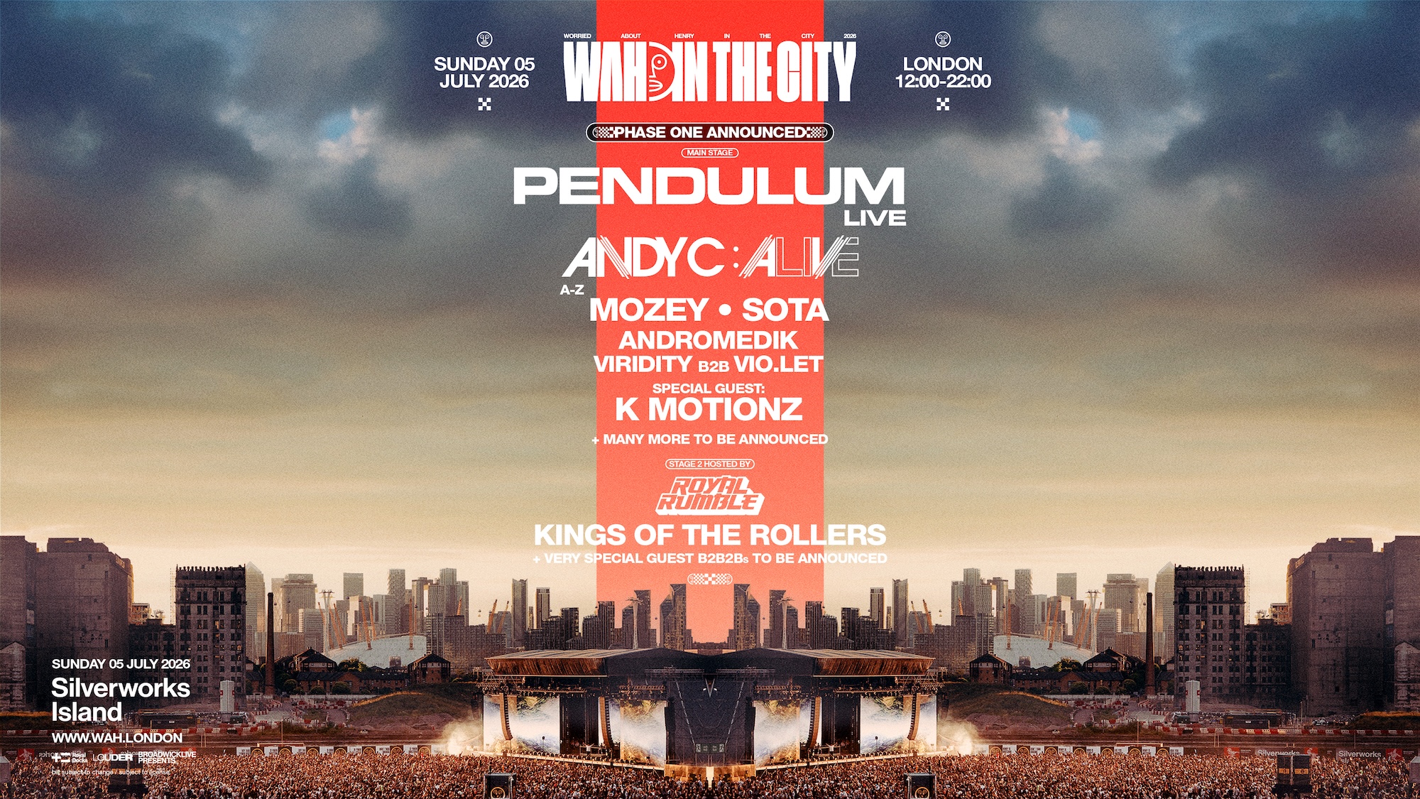 WAH In The City with Pendulum (Live), Andy C: Alive, Mozey and Sota