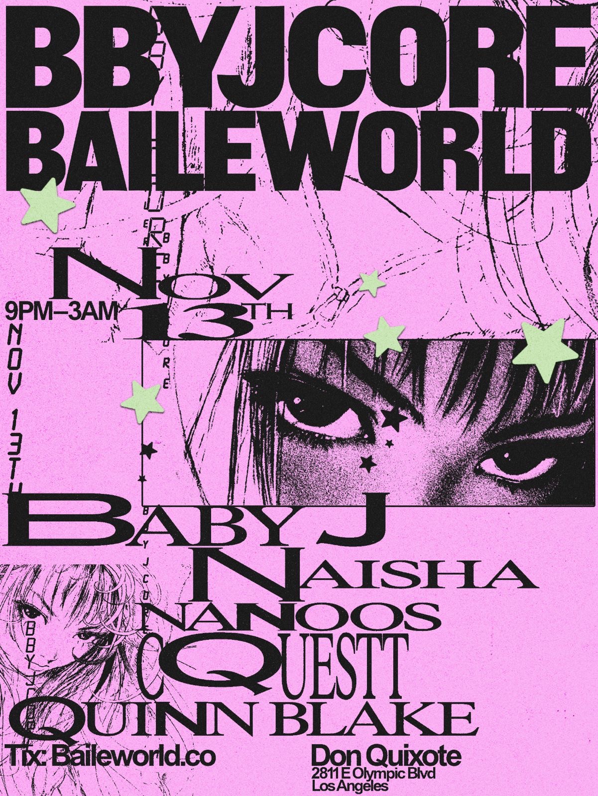 BBYJCORE x BAILE WORLD in Los Angeles, United States