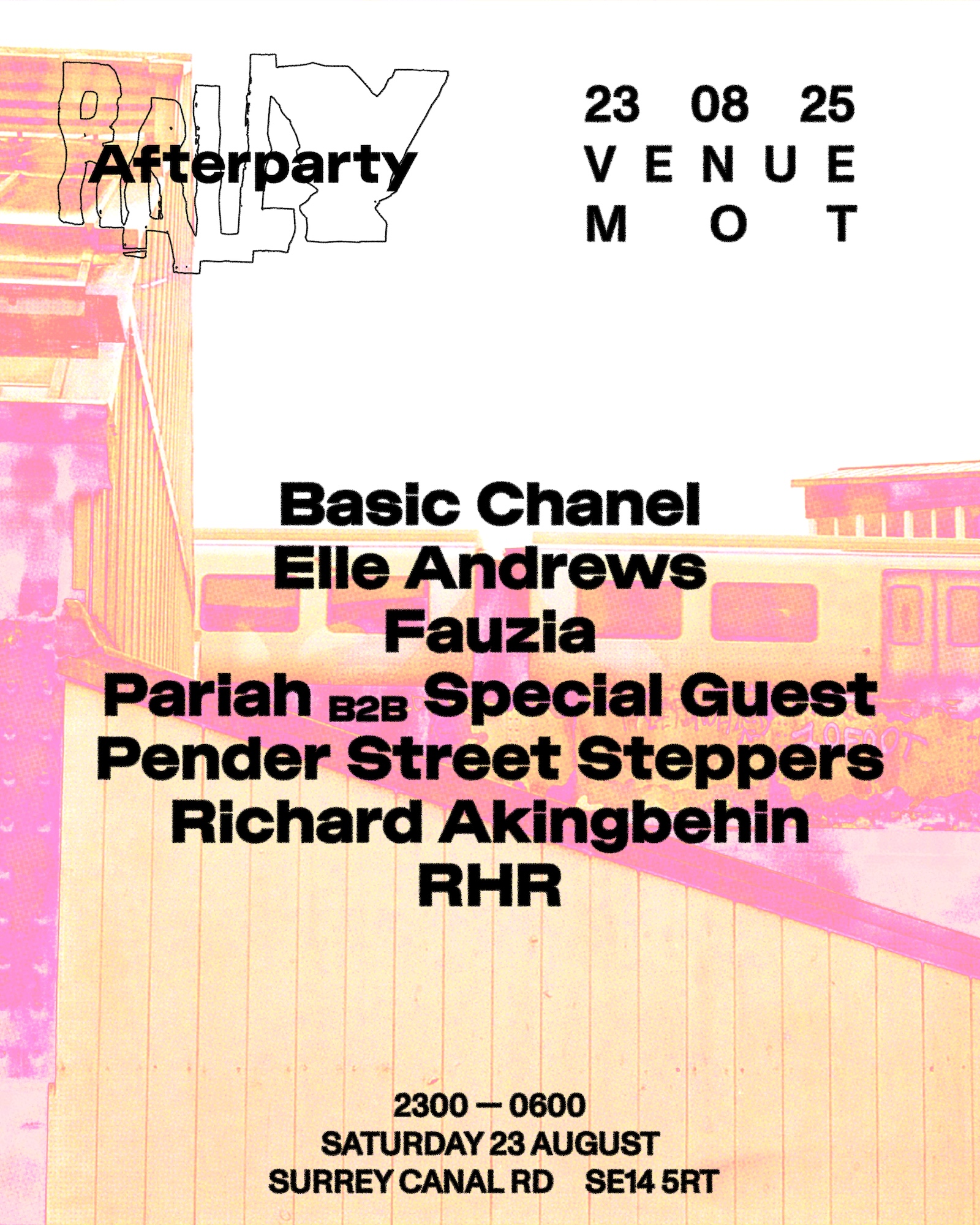 50 tickets OTD- RALLY: Ben UFO b2b Pariah, FAUZIA, Pender St Steppers, RHR, Richard Akingbehin,