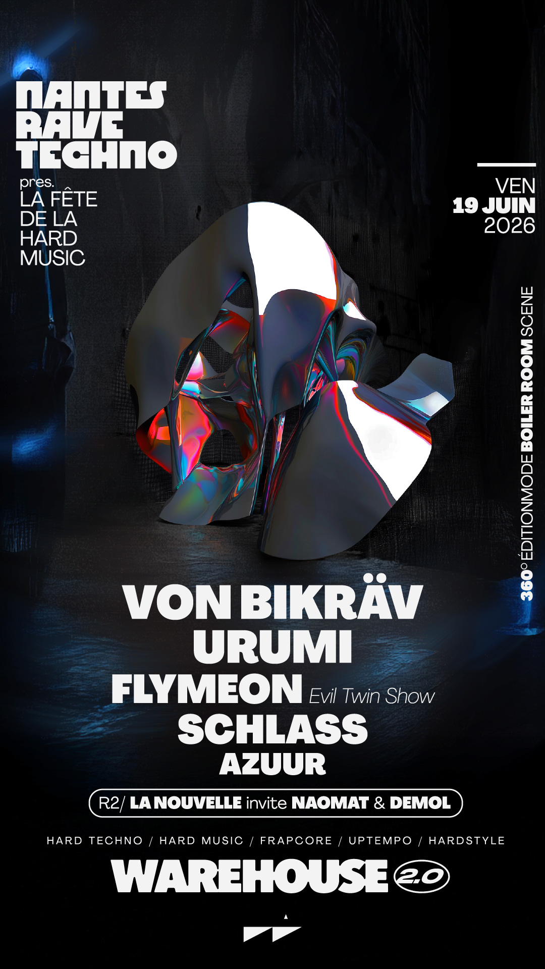 Fête de la Hard Music with Von Bikräv, Urumi, Schlass, Flymeon