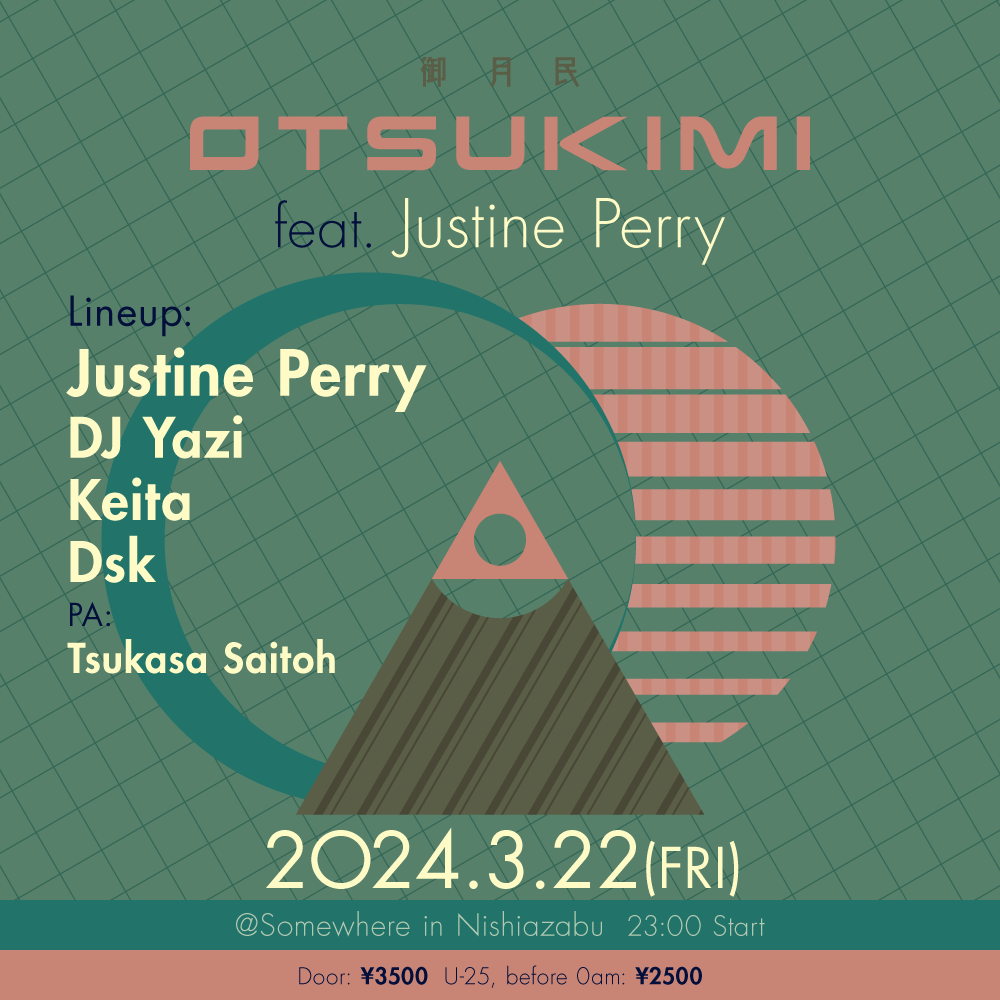 御月民 -OTSUKIMI- feat. Justine Perry at TBA - Somewhere in