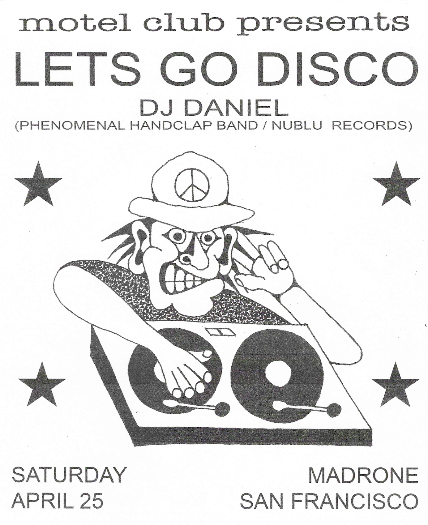 Motel Club presents LETS GO DISCO with Daniel Collas (phenomenal handclap band)