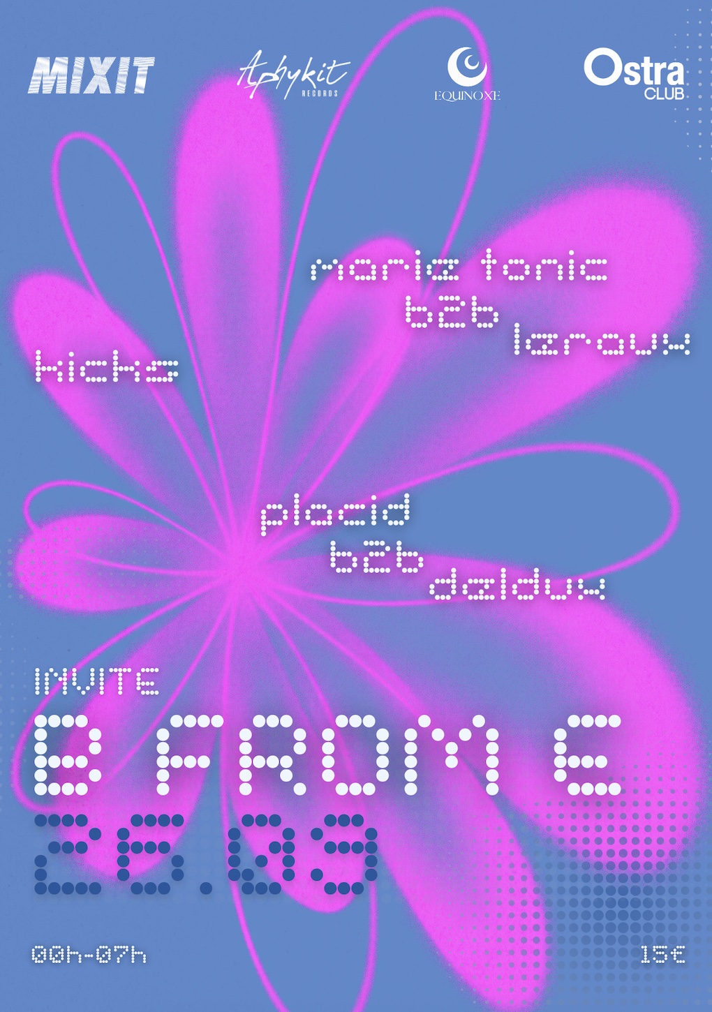 Affiche EQUINOXE & MIXIT & APHYKIT Rec invitent B From E