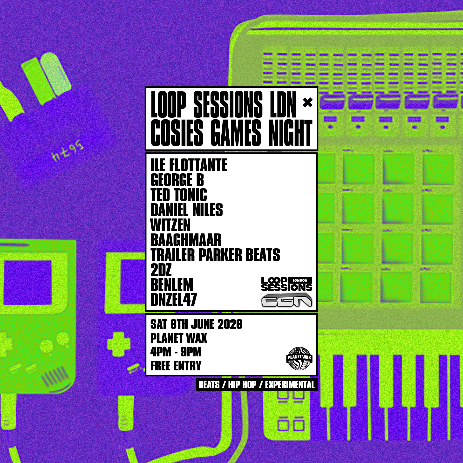 Loop Sessions LDN × Cosies Games Night