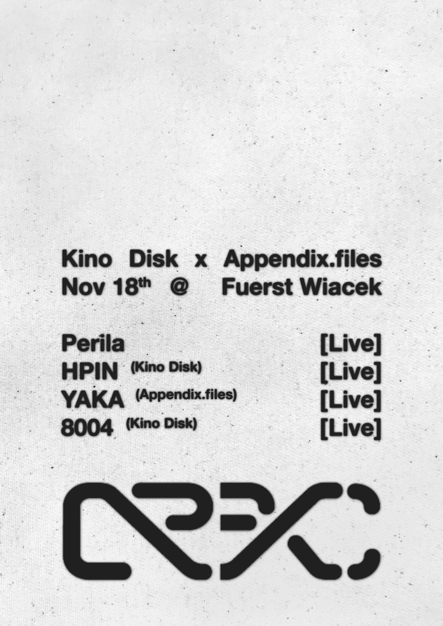Kino Disk x Appendix.files