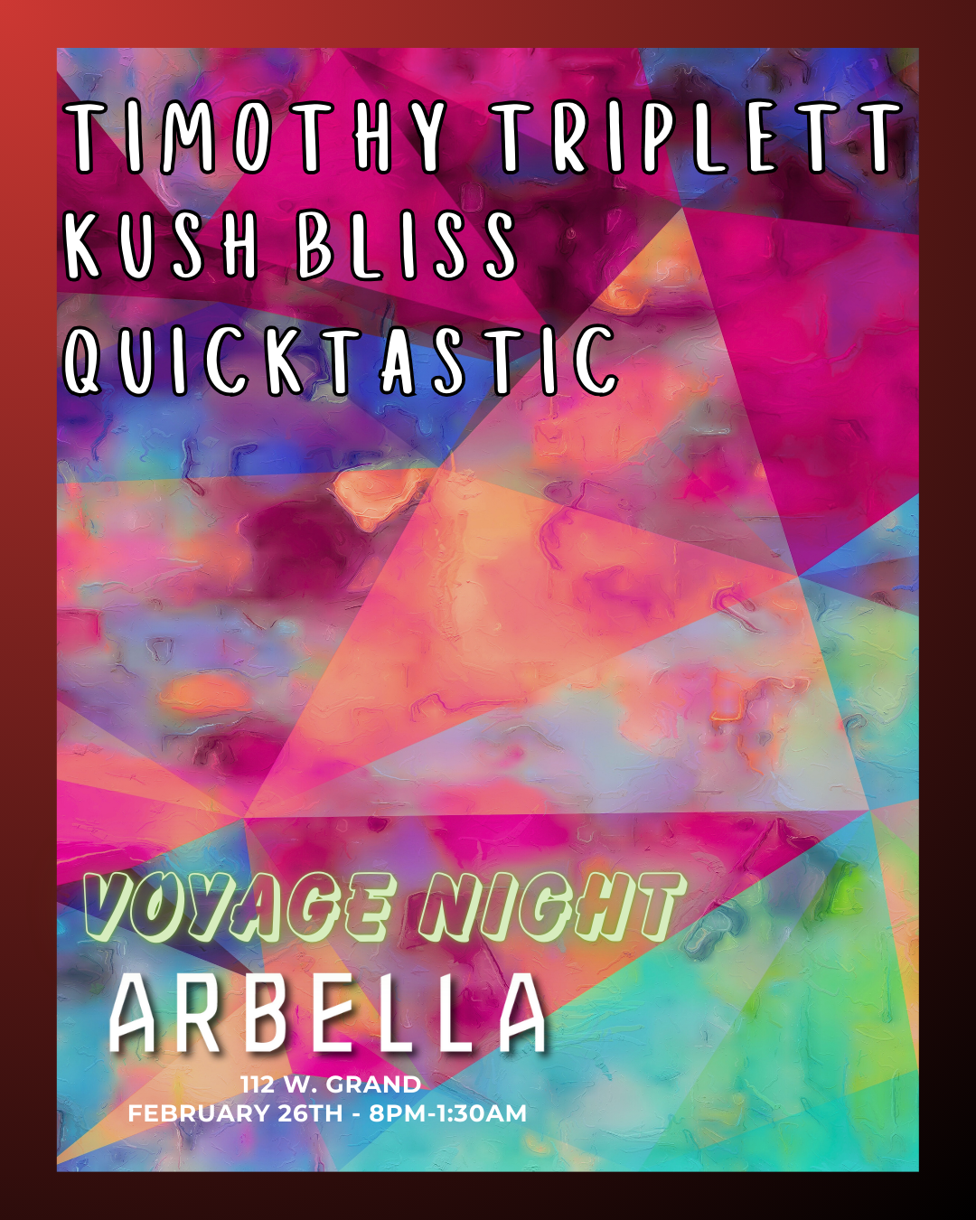 Voyage Night w Timothy Triplett & Kush Bliss