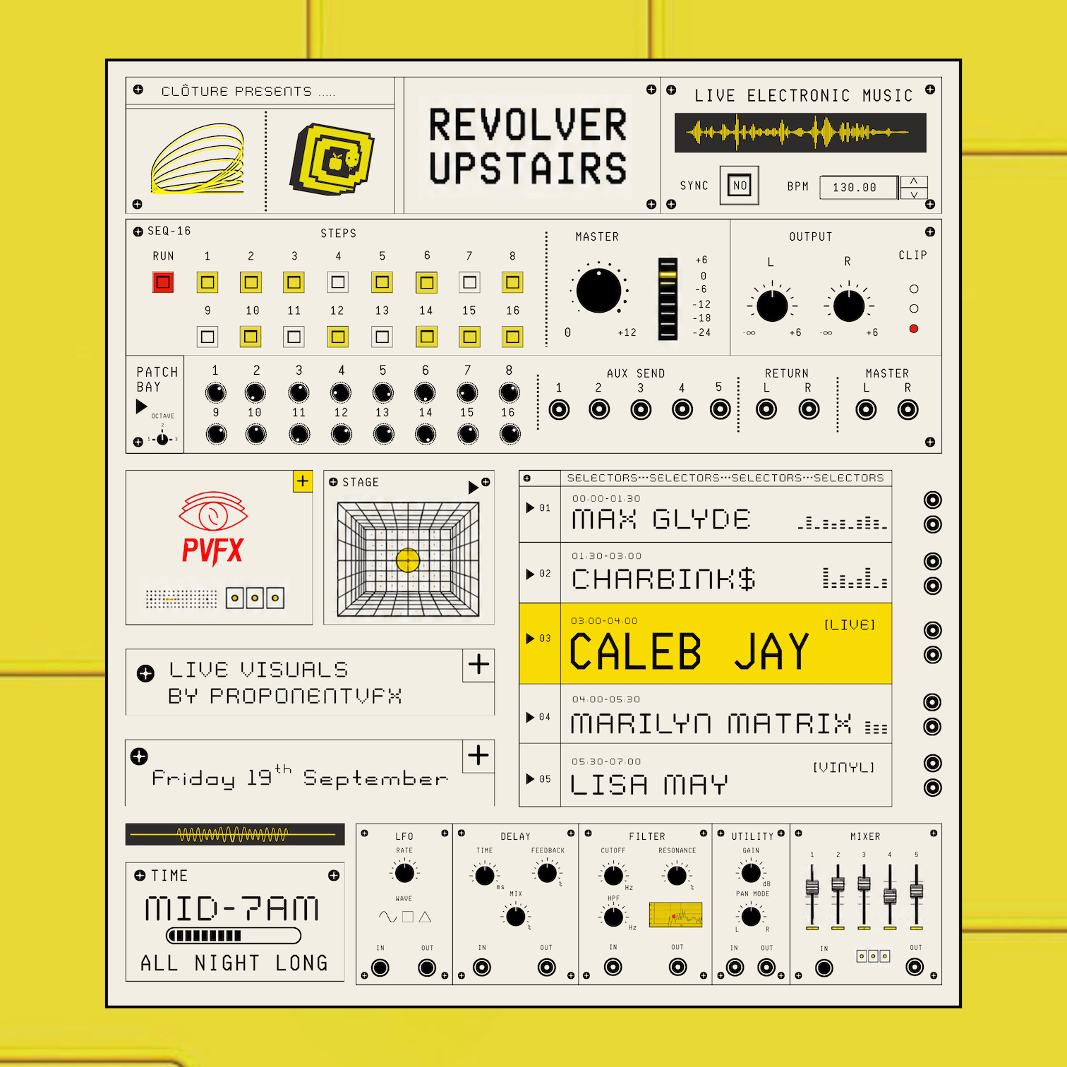 Clôture presents — Caleb Jay [LIVE] + Guests