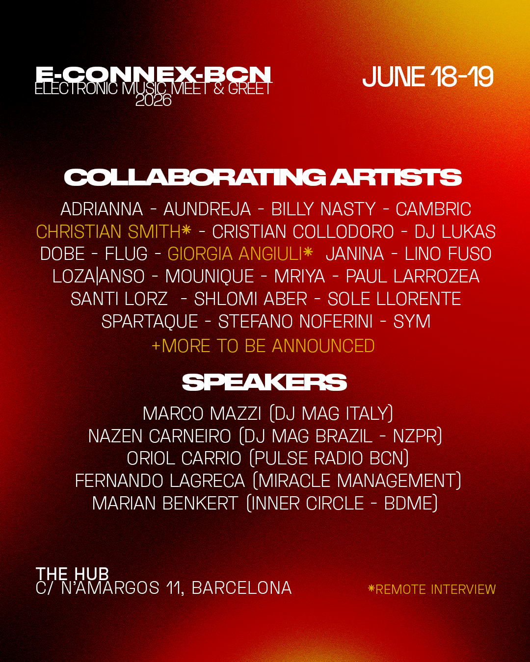 E CONNEX BCN - DJ MAG HOSTED