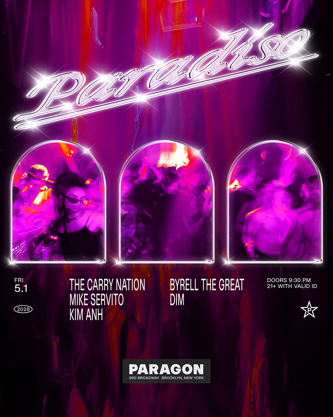 Paradiso: The Carry Nation, Mike Servito, Kim Anh + Byrell The Great, DiM